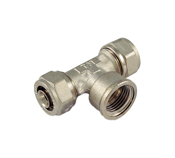 Обжимной тройник Tiemme В, 26x1/2"х26 1600174 1