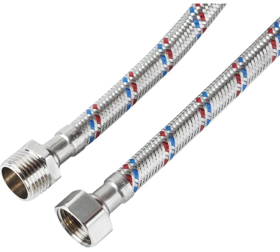 Гибкая подводка для воды (150 см; 1/2"; гайка-штуцер) VALTEC VTf.002.IS.0404150