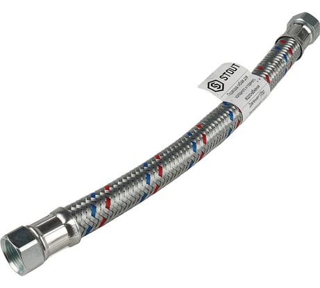 Гибкая подводка для воды (ВР 3/4 х ВР 3/4; 400 мм) STOUT SHF-0304-182020 RG008S8TKA1F94