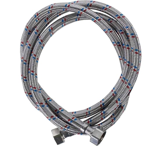 Гибкая подводка для воды (150 см; 1/2"; гайка-гайка) VALTEC VTf.001.IS.0404150