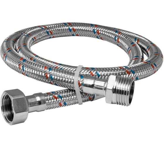 Гибкая подводка для воды (120 см; 1/2"; гайка-штуцер) VALTEC VTf.002.IS.0404120