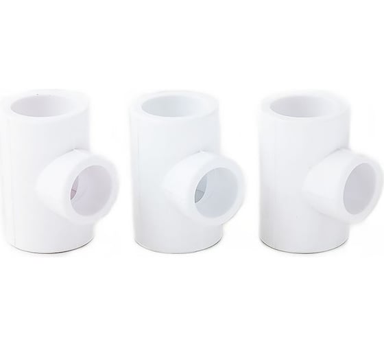Переходной тройник Восток полипропиленовый, PP-R, 25x20x25 мм, 20 шт VSTR252025w 1