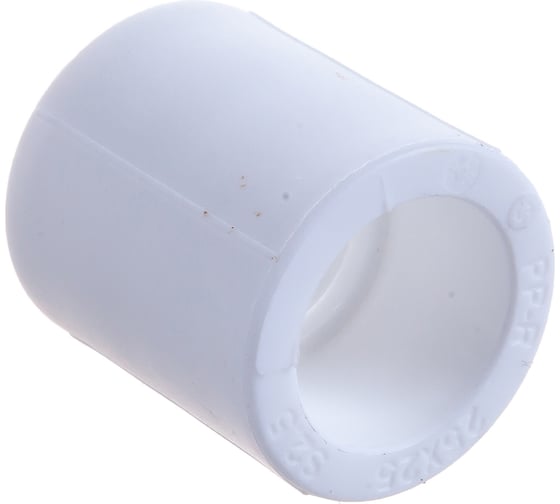Муфта Восток полипропиленовая белая PP-R, 25 мм, 30 шт  VSM2525w