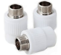 Муфта Восток полипропиленовая, с наружной резьбой PP-R, 25х3/4, 20 шт VSMM2534w
