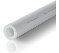 Труба Восток полипропиленовая, белая PP-R, PN20, 20x3.4, 4 метра VSHP2034w