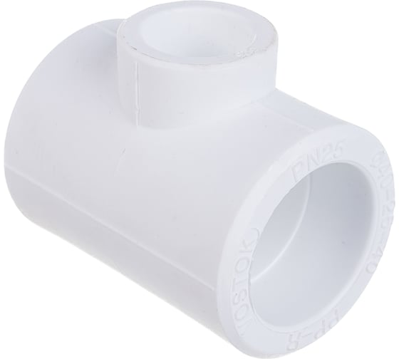 Переходной тройник Восток полипропиленовый, PP-R, 40х25х40 мм, 5 шт VSTR402540w