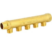 Коллектор Tiemme НВ 3/4", 5 выходов, 1/2", Н 36 мм 1910003