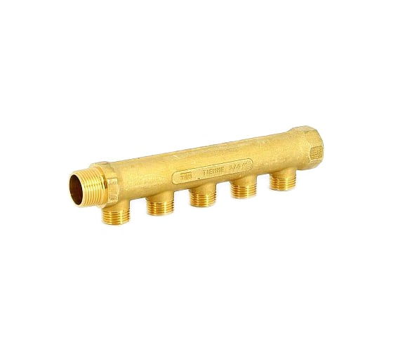 Коллектор Tiemme НВ 3/4", 5 выходов, 1/2", Н 36 мм 1910003