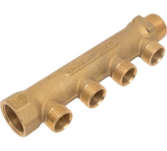 Коллектор Tiemme НВ 3/4", 4 выхода, 1/2", Н 36 мм 1910001