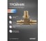 Тройник аксиальный SANEXT 32х25х20мм 4645 2