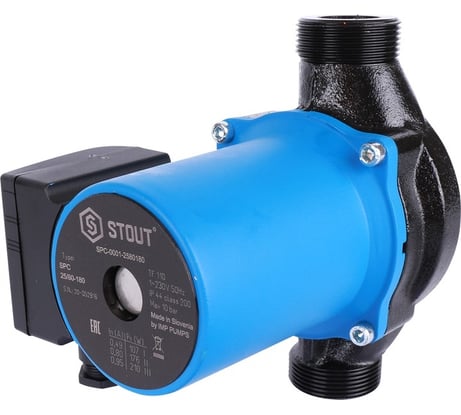 Циркуляционный насос STOUT 25/80-180 SPC-0001-2580180 RG008V60FOH6OJ