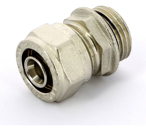 Муфта обжим Tiemme O-ring Н 16х1/2', никелированная 1600022