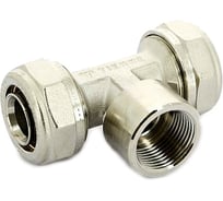 Обжимной тройник Tiemme В, 32х1"x32, никелированный 1600048