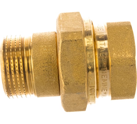 Прямой сгон Tiemme американка НВ, с прокладкой O-ring, 3/4"x3/4" 1500181