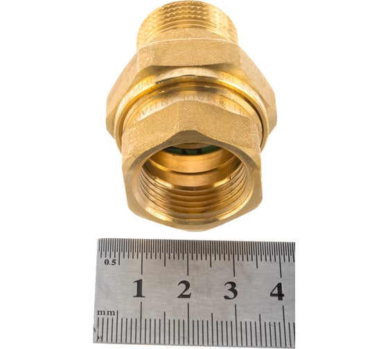 Прямой сгон Tiemme американка НВ, с прокладкой O-ring, 3/4"x3/4" 1500181