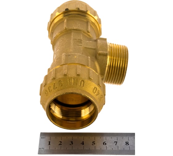 Обжимной тройник Tiemme Н, 40х1 1/4"х40 3400075
