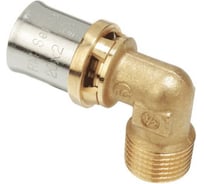 Угольник МП/PE-X Giacomini RM127 латунь, пресс, Дн 16х3/4х90гр, НР RM127Y043 127-5308
