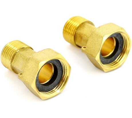 Разъемные соединения для водосчетчиков TIEMME пломбируемые, 3/4"х1/2", комплект 2 шт 1500035