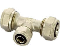 Обжимной тройник Tiemme 20х16х20, никелированный 1600017