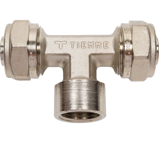 Обжимной тройник Tiemme В, 20x1/2"х20 1600049