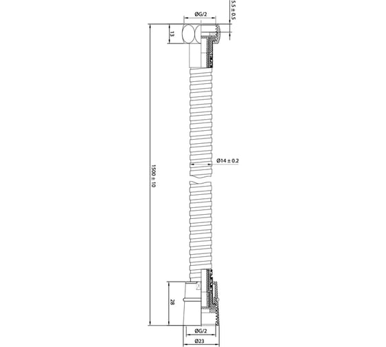 Шланг для душа IDDIS бронза, нерж.сталь, 1.5 м 030S15Bi19