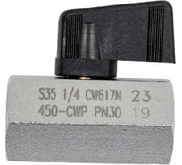 Шаровой кран RUB 1/4 DN8 PN30, ВР-ВР, серия NAPOLI S.35, флажок S35BF0