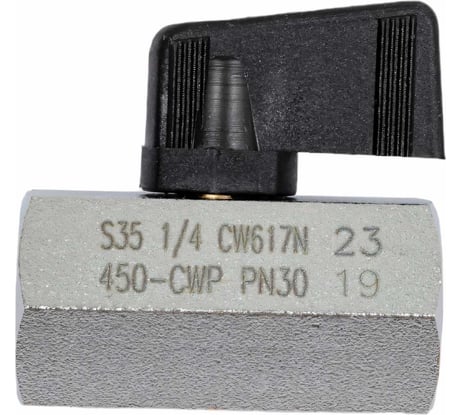 Шаровой кран RUB 1/4 DN8 PN30, ВР-ВР, серия NAPOLI S.35, флажок S35BF0