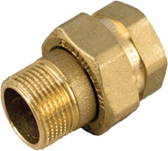 Прямой сгон Tiemme американка НВ, с прокладкой O-ring, 1/2"x1/2" 1500203 1