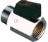 Шаровой кран Tiemme мини Small НВ, 1/2", черный флажок 2900003 1