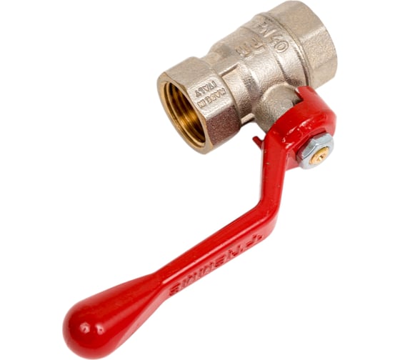 Шаровой кран Tiemme Mistral ВВ, 1/2", красный рычаг 2360010