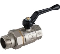 Шаровой кран Tiemme Buran со сгоном, НВ, 1"1/4, черный рычаг 2450019