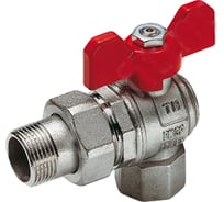 Шаровой кран Tiemme НВ, бабочка, с разъемным соединением для коллектора 2120005