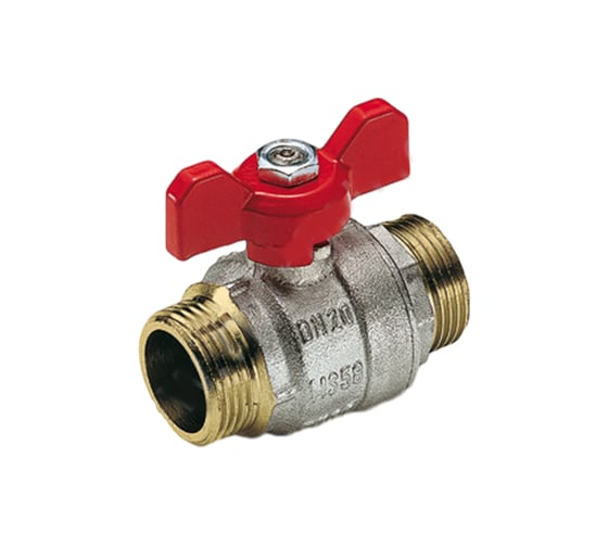 Шаровой кран Tiemme Mistral НН, 1/2", красная бабочка 2360032 1