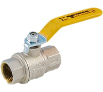 Шаровой кран для газа Tiemme Uragano ВВ, 1"1/2, желтый рычаг 2210011