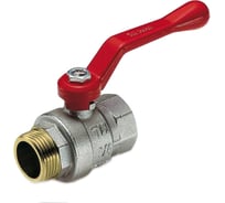 Шаровой кран Tiemme Mistral НВ, 1"1/2, красный рычаг 2360029