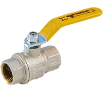 Шаровой кран для газа Tiemme Uragano ВВ, 1/2", желтый рычаг 2210001