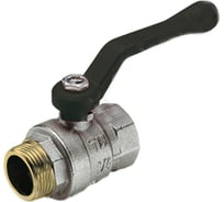 Шаровой кран Tiemme Scirocco НВ, 1/2", черный рычаг 2310155