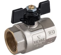 Шаровой кран Tiemme Buran ВВ, 3/4", черная бабочка 2450011