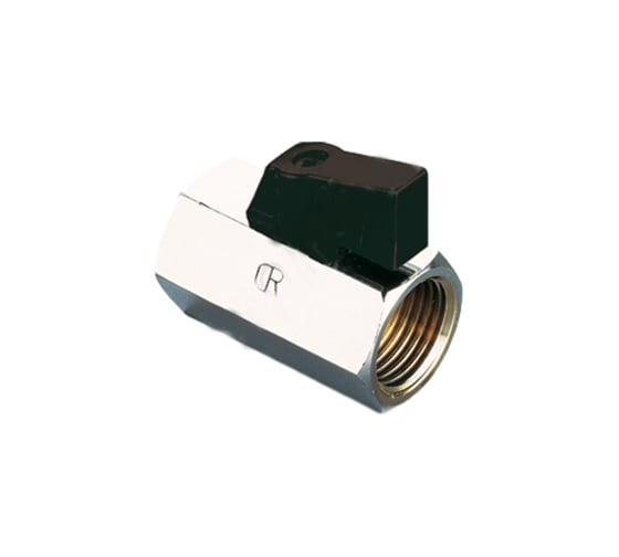 Шаровой кран Tiemme мини Small ВВ, 1/2", черный флажок 2900036