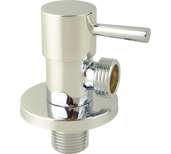 Угловой кран Veragio Sbortis 1/2", круглый, с отражателем, хром VR.SBR-8222.CR 1