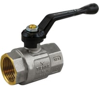 Шаровой кран Tiemme Buran ВВ, 1", черный рычаг 2450009