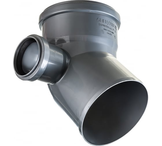 Отвод LAMMIN 110х45°, с левым патруб. 50 мм Lm35041050450