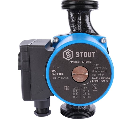 Циркуляционный насос STOUT 32/40-180 SPC-0001-3240180 RG008V60G4EBJE