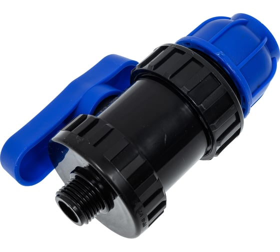 Кран ПНД CYKLON 25-1/2 нар. 12 шт. PFKM2512