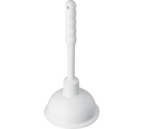 Вантуз конический СТМ белый, D=136 мм с белой пластиковой ручкой h=219 мм SIWCFCH81