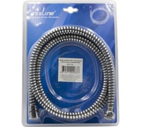 Шланг душевой MIXLINE 150 см имп/кон, ПВХ, черный/хром MIX-6-150 ЛЮКС (блистер) 553186