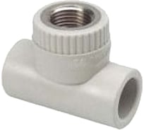 Фитинг тройник комбинированный полипропиленовый (25 мм х 3/4"ВР х 25 мм) SPK 25014