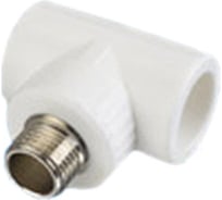 Фитинг тройник комбинированный полипропиленовый (32 мм х 1"НР х 32 мм) SPK 2SPK5518