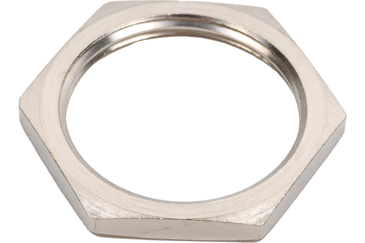 Контргайка ООО "БЛОК" 25 КГ (никелированная латунь) , М25x1,5 25 КГ Ni ...