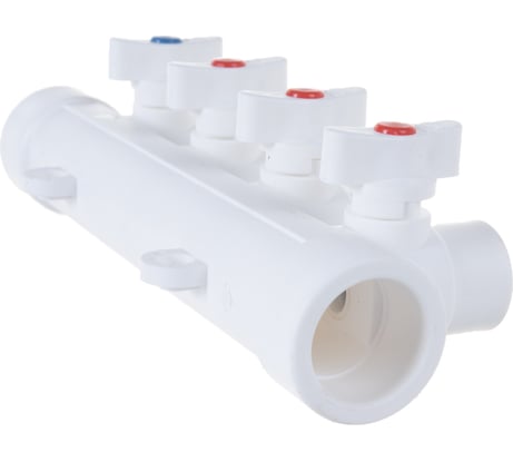 Коллектор с шаровыми кранами LAMMIN PPR 32х4 Lm31081004032